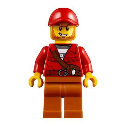 Фигурка Lego 973pb2916 Crook Male with Red Fringed Shirt City Police cty0831 Б/У - Retromagaz