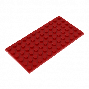 Пластина Lego Обычная 6 x 12 3028 4288289 4617409 Red 4шт Б/У