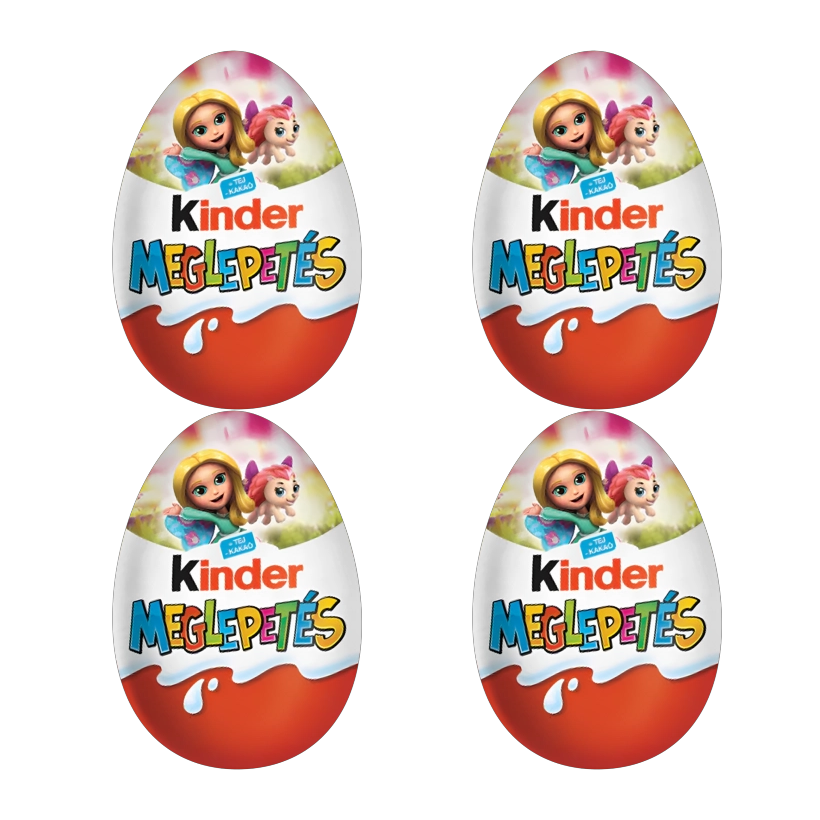 Набір Шоколадне Яйце 4шт Kinder Surprise Applaydu для Дівчат Нова Серія 20g - Retromagaz