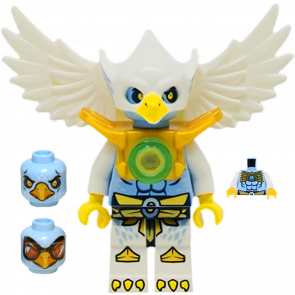 Фигурка Lego Eagle Tribe Ewar Pearl Gold Armor Legends of Chima loc014 Б/У - Retromagaz