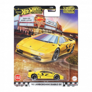 Машинка Premium Hot Wheels '95 Lamborghini Diablo SV Boulevard 1:64 JBL13 Yellow Машинка Premium Hot Wheels '95 Lamborghini Diablo SV Boulevard 1:64 JBL13 Yellow - Retromagaz