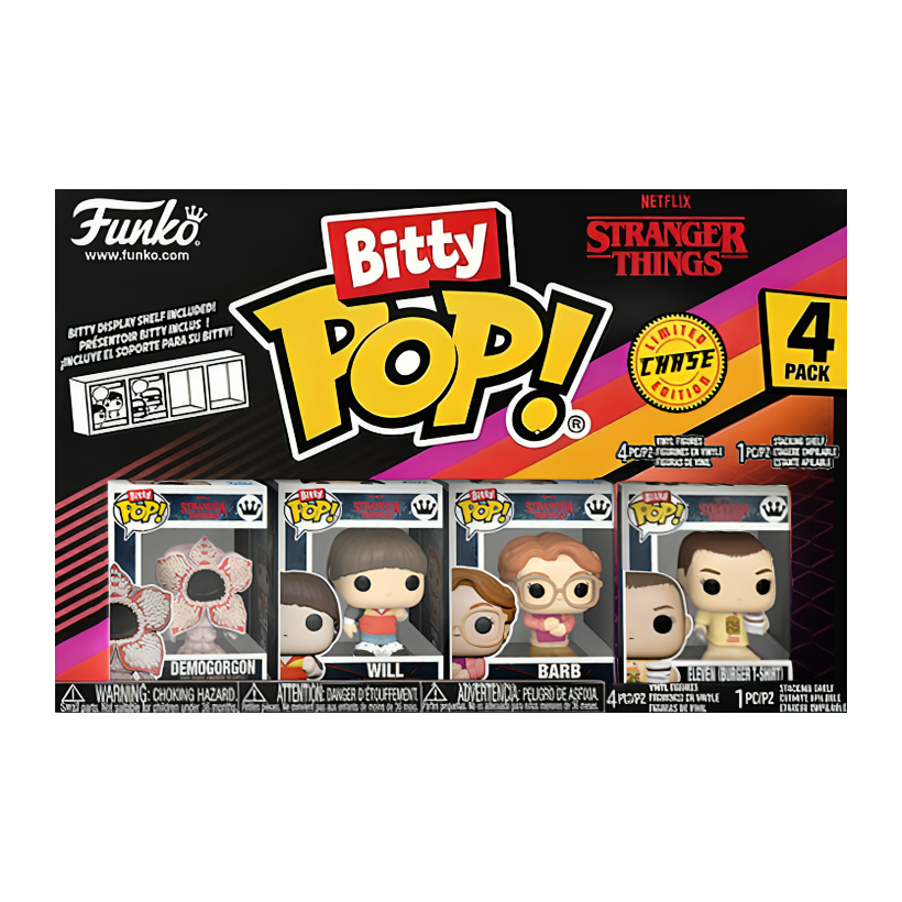 Пак Фігурок FUNKO POP! Bitty Pop! Stranger Things Демогоргон Eleven Burger T-Shirt Chase 23mm 83661 - Retromagaz