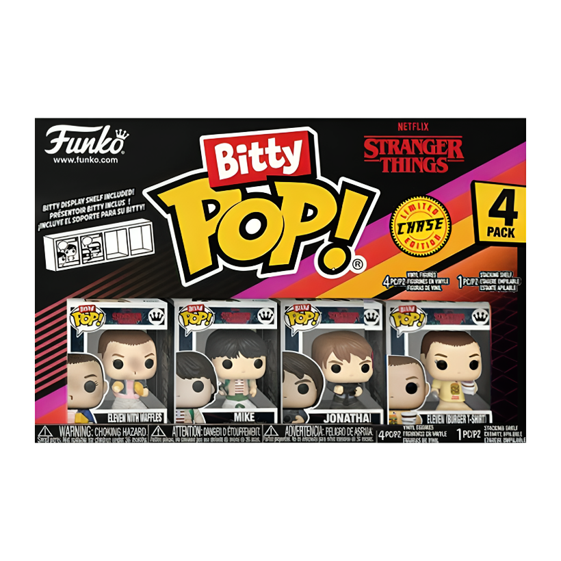 Пак Фигурок FUNKO POP! Bitty Pop! Stranger Things Одиннадцать Eleven Burger T-Shirt Chase 23mm 83663 - Retromagaz