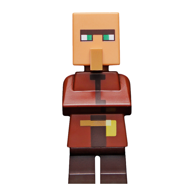 Фигурка Lego Minecraft Villager Dark Tan Pouch Brown Legs Games min092 Б/У - Retromagaz