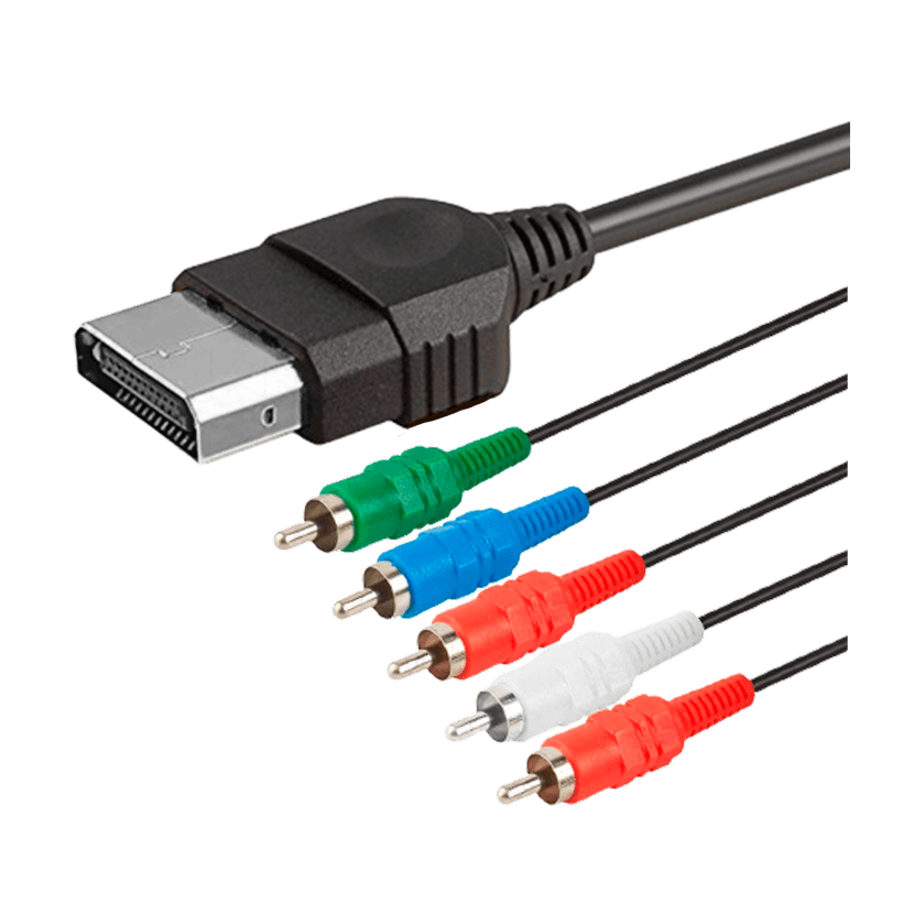 Кабель RMC Xbox Original 5RCA - AV Multi Out Black 2m Б/У - Retromagaz
