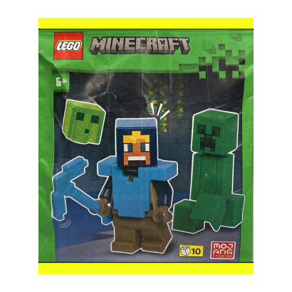 Конструктор Lego Фігурка Diamond Hero with Creeper and Slime Minecraft 662508 Новий - Retromagaz