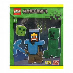 Конструктор Lego Фігурка Diamond Hero with Creeper and Slime Minecraft 662508 Новий