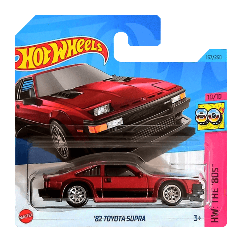 Машинка Базова Hot Wheels '82 Toyota Supra Super Treasure Hunt STH The `80S 1:64 HKL08 Red - Retromagaz