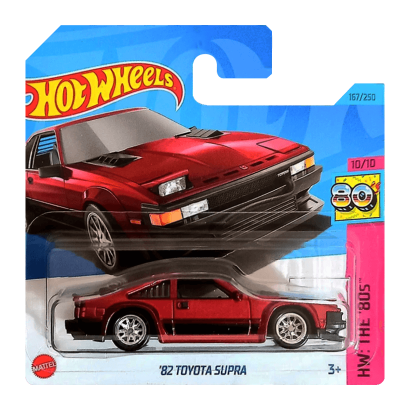 Машинка Базова Hot Wheels '82 Toyota Supra Super Treasure Hunt STH The `80S 1:64 HKL08 Red - Retromagaz