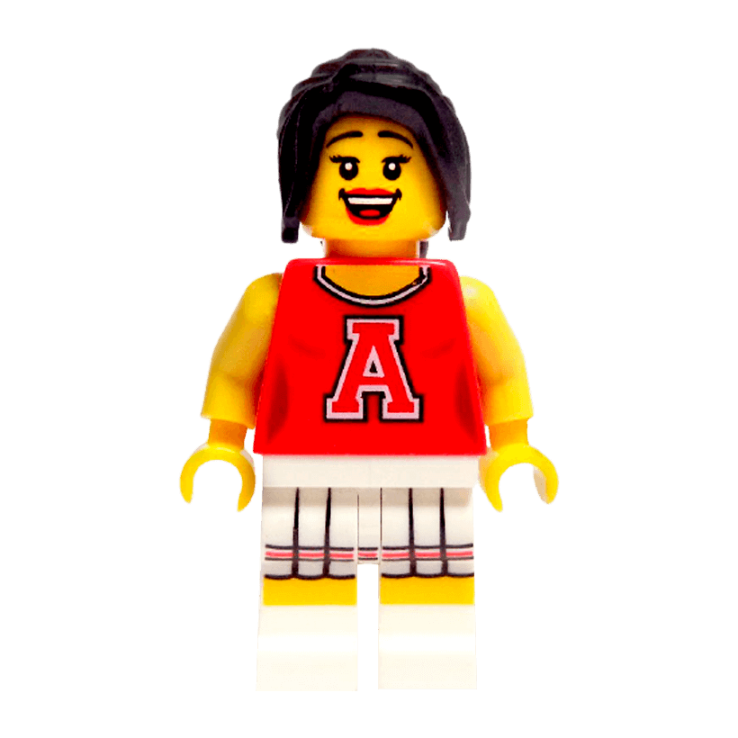 Фігурка Lego Series 8 Red Cheerleader Collectible Minifigures col08-13 col125 Б/У - Retromagaz
