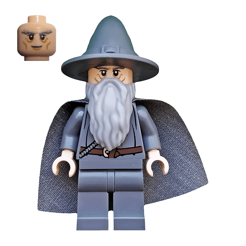 Фігурка Lego Lord of the Rings Gandalf the Grey Wizard Witch Hat Films lor001 Б/У - Retromagaz