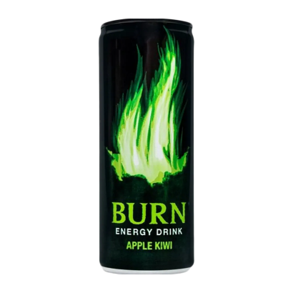 Напиток Энергетический Burn Apple Kivi 250ml - Retromagaz