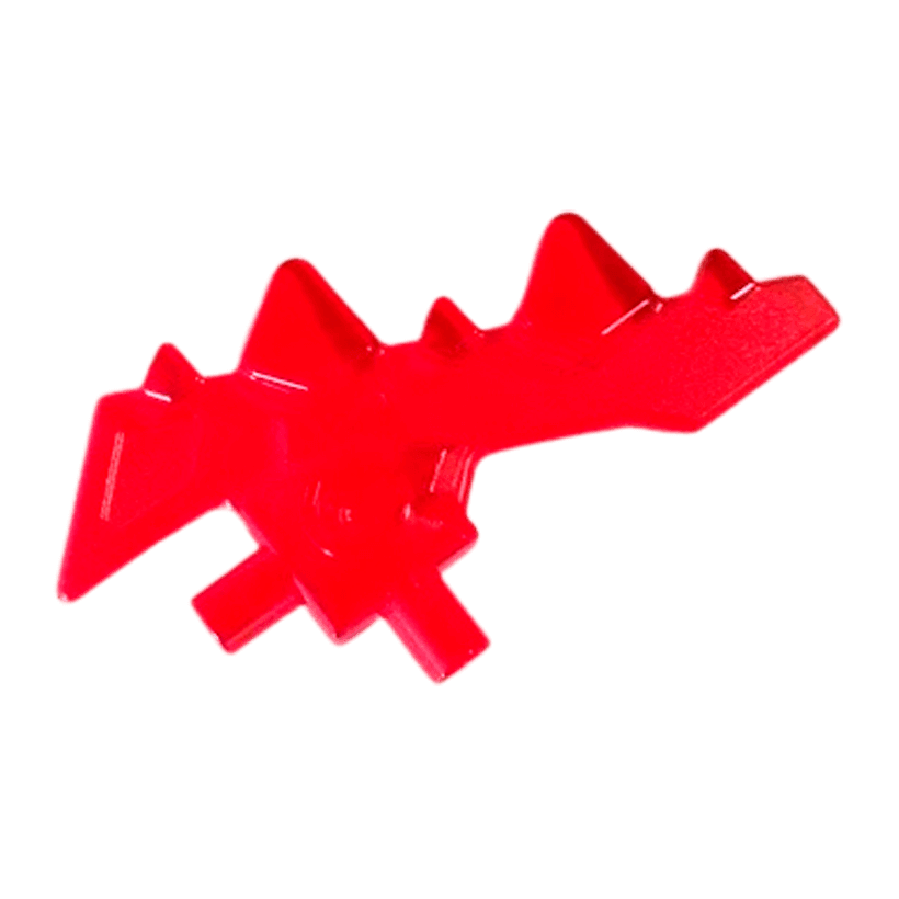 Оружие 4шт Lego Топор Blade with Bars and 5 Spikes 23861 28683 6136406 Trans-Red Б/У - Retromagaz