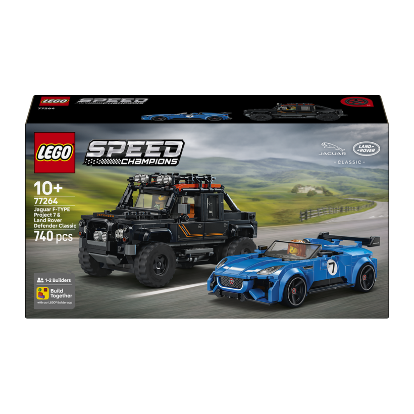 Конструктор Lego Jaguar Project 7 та Land Rover Defender Speed Champions 77264 Новий - Retromagaz