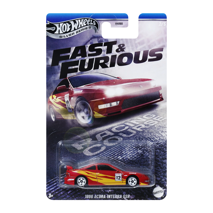 Тематична Машинка Hot Wheels 1996 Acura Integra GSR Fast & Furious 1:64 JBY40 Red - Retromagaz