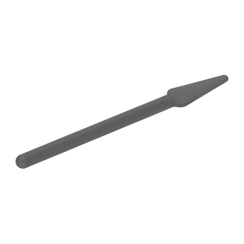 Зброя 2шт Lego Спис Pike Round End 4497 4267358 Pearl Light Grey Б/У - Retromagaz