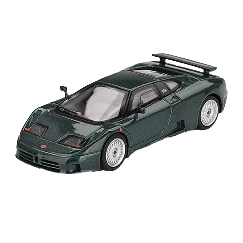 Машинка Premium MINI GT Bugatti EB110 GT Verde Scuro 1:64 MGT00968-СH Green - Retromagaz
