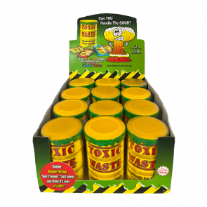 Набор Конфеты 12шт Toxic Waste Yellow Hazardously Sour Candy 42g Набор Конфеты 12шт Toxic Waste Yellow Hazardously Sour Candy 42g - Retromagaz