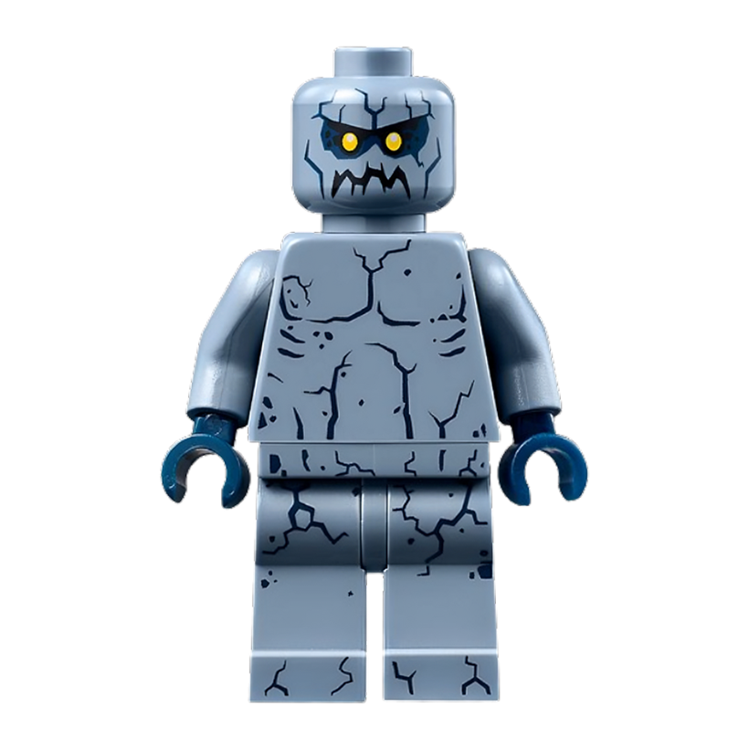 Фигурка Lego Stone Monster Army Stone Stomper Small Dark Blue Cracks Nexo Knights nex096 Б/У - Retromagaz