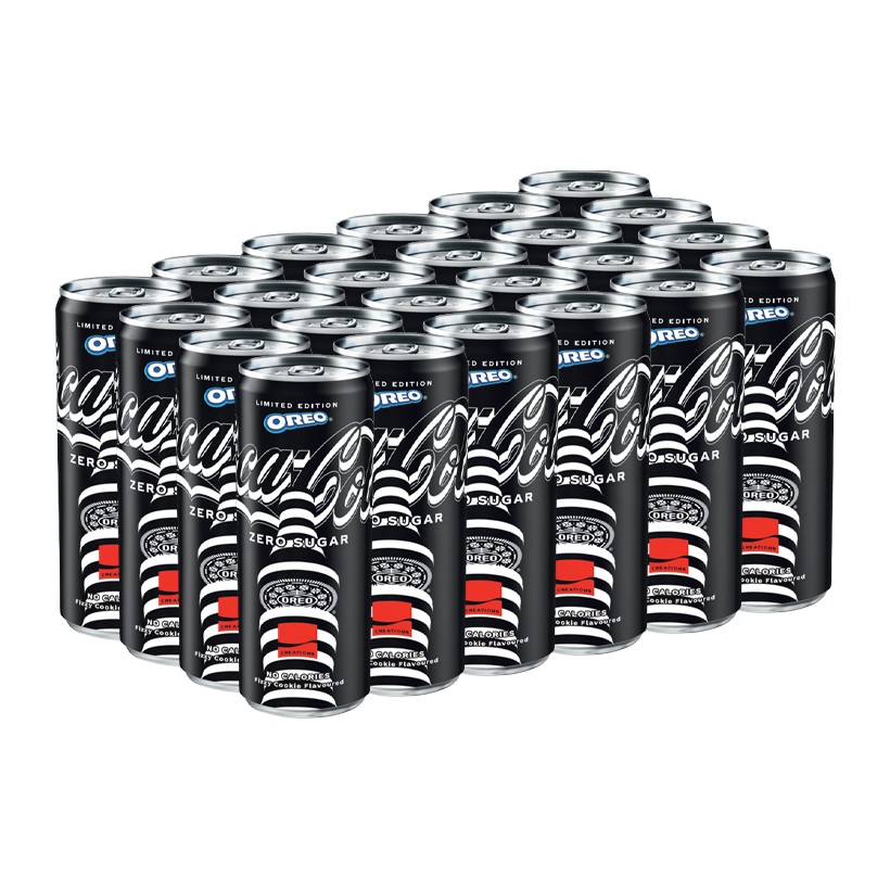 Набір Напій Coca-Cola 24шт x Oreo Limited Edition Zero Sugar 250ml - Retromagaz