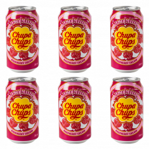 Набор Напиток Chupa Chups Raspberry & Cream Flavour 345ml 6шт