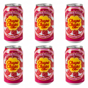 Набір Напій Chupa Chups Raspberry & Cream Flavour 345ml 4шт - Retromagaz