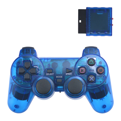 Геймпад Беспроводной RMC PlayStation 2 Blue Новый - Retromagaz