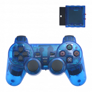 Геймпад Бездротовий RMC PlayStation 2 Blue Новий - Retromagaz