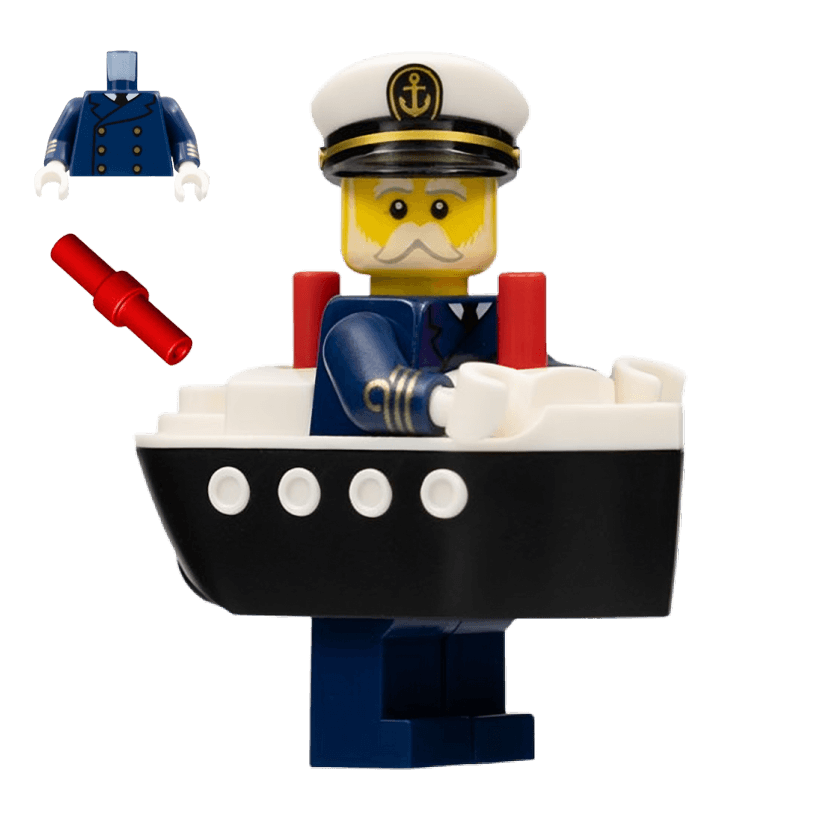 Фигурка Lego Series 23 Ferry Captain Collectible Minifigures col23-10 col407 Б/У - Retromagaz