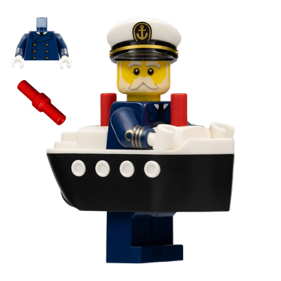 Фігурка Lego Series 23 Ferry Captain Collectible Minifigures col407 Б/У - Retromagaz