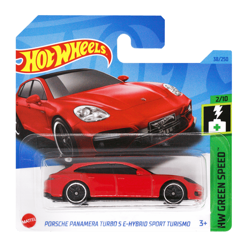 Машинка Базовая Hot Wheels Porsche Porsche Panamera Turbo S E-Hybrid Sport Turismo Green Speed 1:64 HKH55 Red - Retromagaz