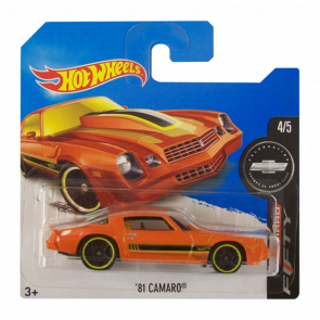 Машинка Базова Hot Wheels '81 Camaro Camaro Fifty 1:64 DVC47 Orange - Retromagaz