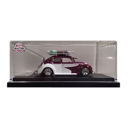 Машинка Premium Hot Wheels “Kawa-Bug-A” ‘49 VW Beetle Red Line Club RLC 1:64 HNL29 Pink - Retromagaz