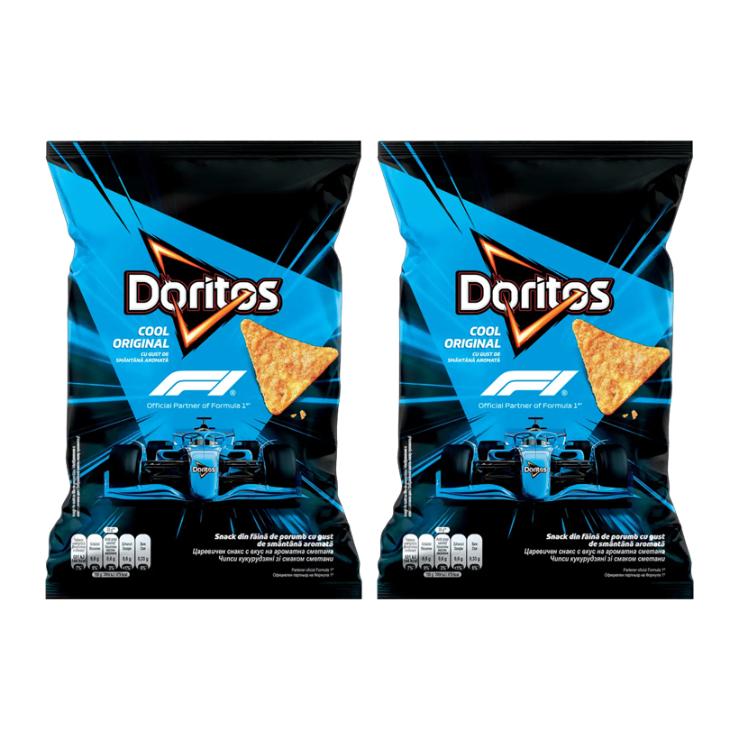 Набір Чипси 2шт Doritos Кукурудзяні зі Смаком Сметани 90g - Retromagaz