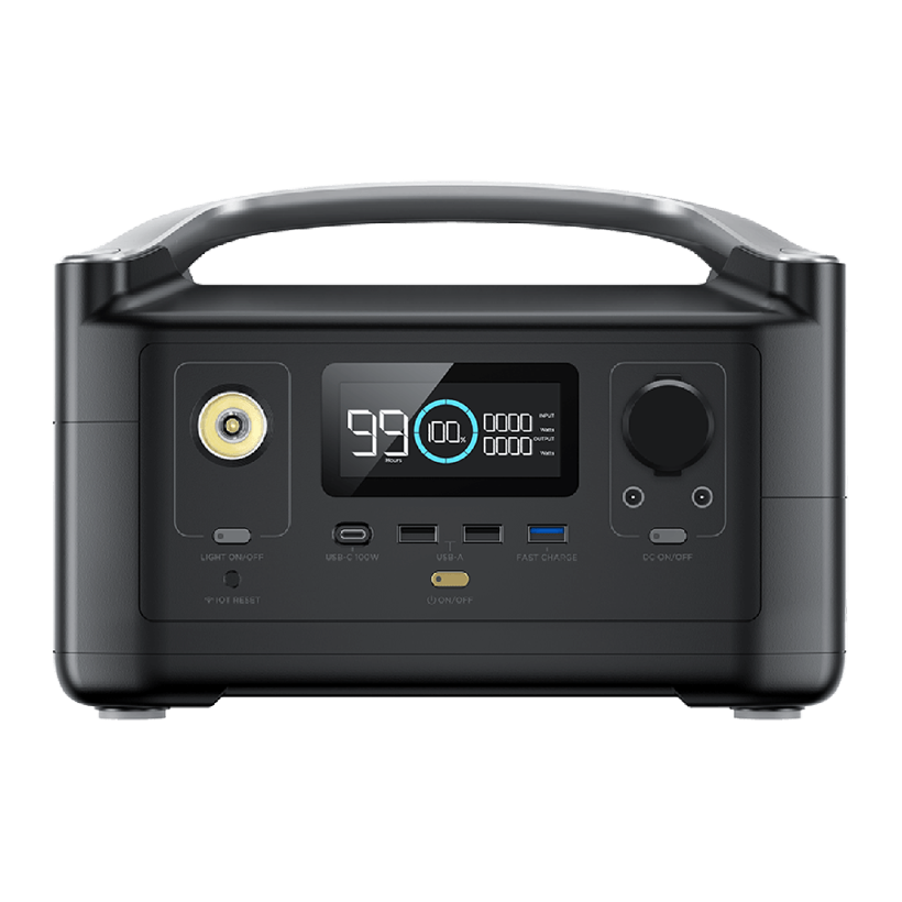 Зарядний Пристрій EcoFlow RIVER Black 288 Wh 600 W - Retromagaz
