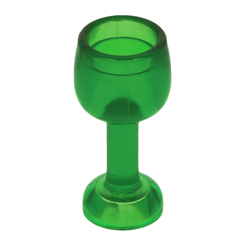 Посуд Lego Utensil Goblet Large 33061 4107478 4112845 4184851 Trans-Green Б/У - Retromagaz
