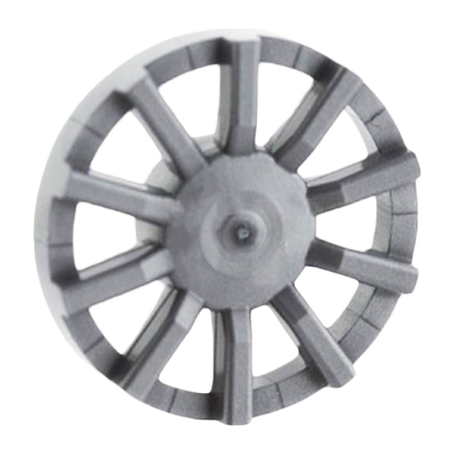 Колесо Lego Диск Cover 10 Spoke or Wheel 18976 18978b 6107391 6252789 Flat Silver 10шт Б/У - Retromagaz