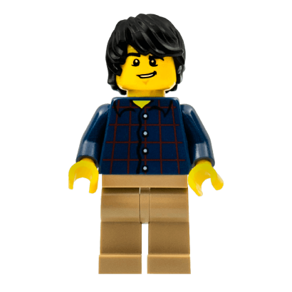 Фігурка Lego People 973pb0086 Plaid Button Shirt City twn255 Б/У - Retromagaz