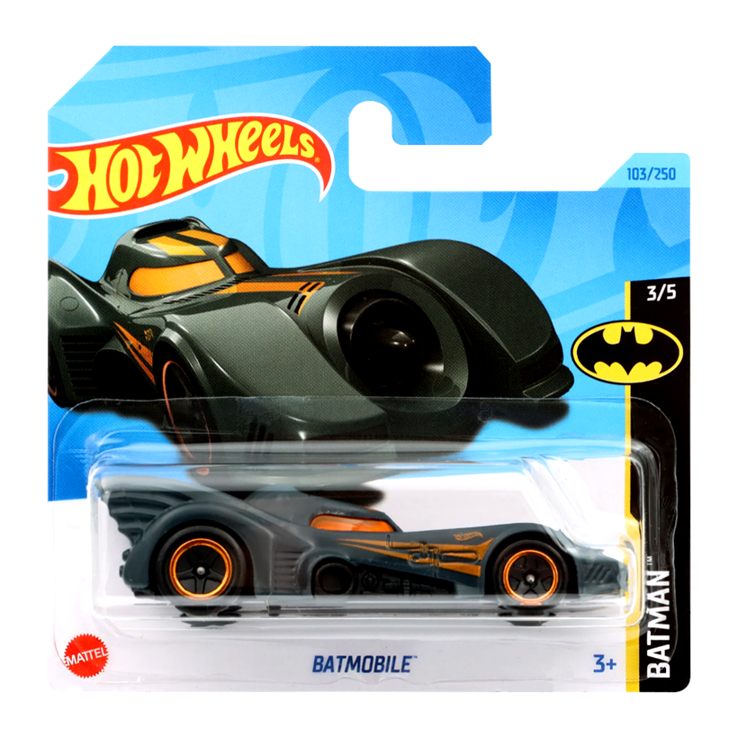 Машинка Базовая Hot Wheels Batmobile Batman 1:64 HKG99 Grey - Retromagaz