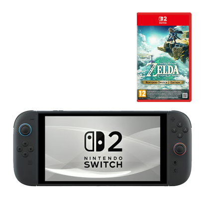 Набір Консоль Nintendo Switch 2 256GB Black Новий  + Гра The Legend of Zelda: Tears of the Kingdom Російська Озвучка - Retromagaz