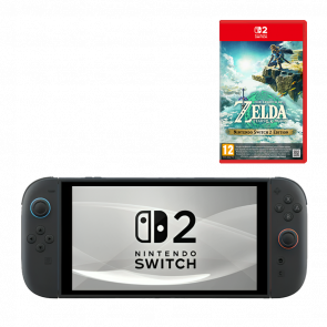 Набір Консоль Nintendo Switch 2 256GB Black Новий  + Гра The Legend of Zelda: Tears of the Kingdom Російська Озвучка - Retromagaz