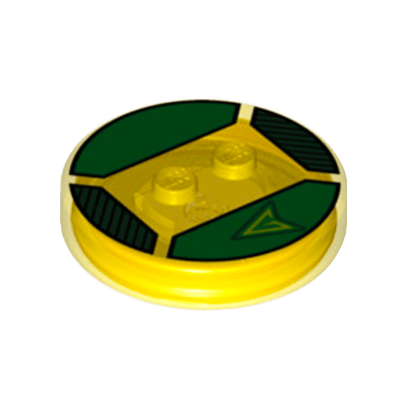Електрика Lego Dimensions Toy Tag 2 Studs Green Arrow #70 Green Yellow Arrowhead Інше 4 x 4 x 2/3 18603c70pb01 6172412 Trans-Yellow Б/У - Retromagaz