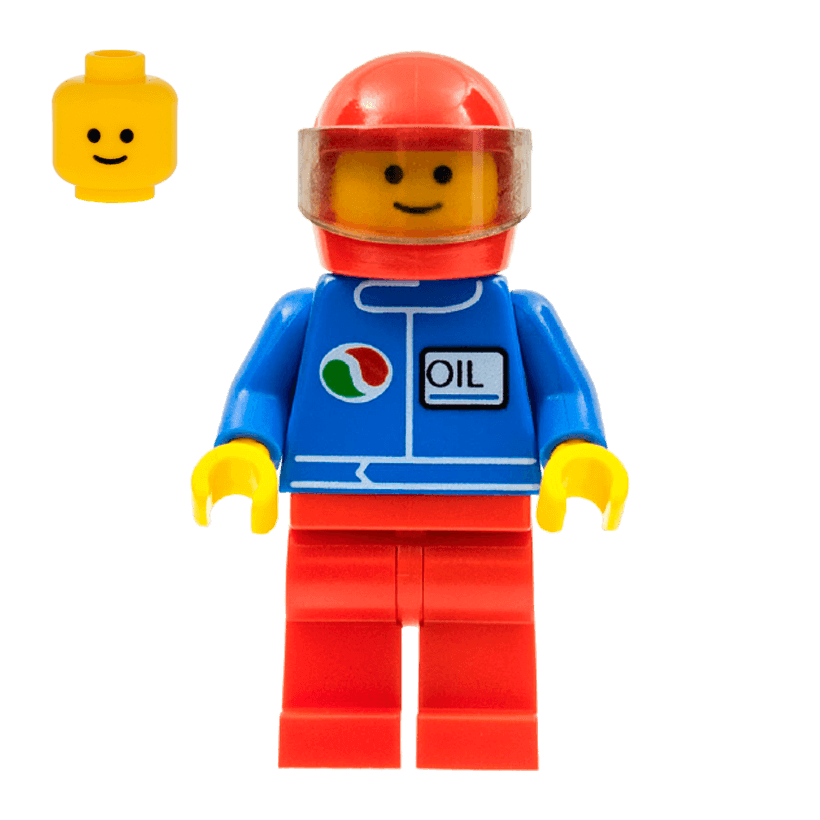 Фигурка Lego Race Octan Blue Oil Red Legs City oct051 Б/У - Retromagaz