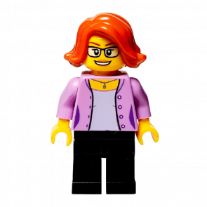 Фигурка Lego 973pb2341 Female with Dark Orange Short Hair City People LLP013 Б/У