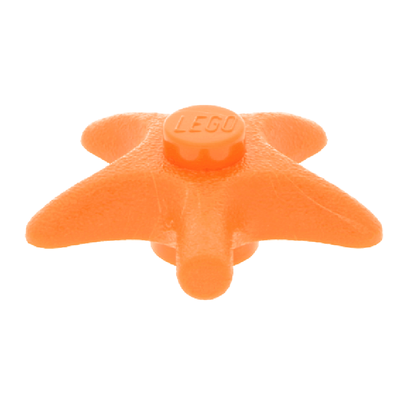 Фигурка Lego Вода Starfish Sea Star Animals x112 33122 6020317 Orange Б/У - Retromagaz