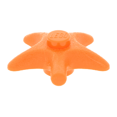 Фигурка Lego Starfish Sea Star Animals Вода x112 33122 6020317 Orange Б/У - Retromagaz