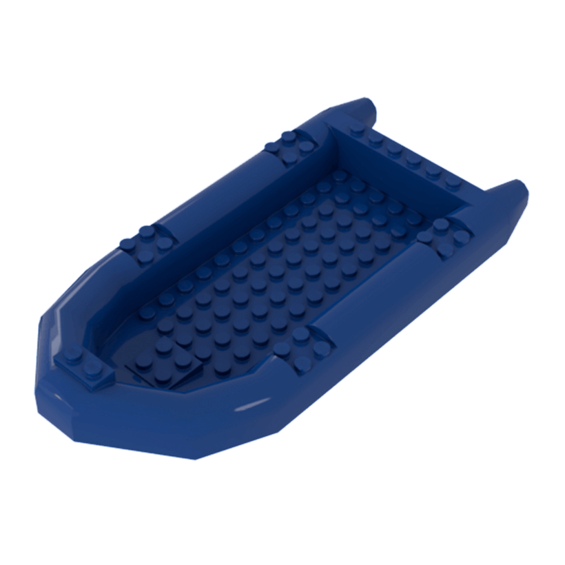 Для Судна Lego Основа Rubber Raft Large 62812 4609642 Blue Б/У - Retromagaz