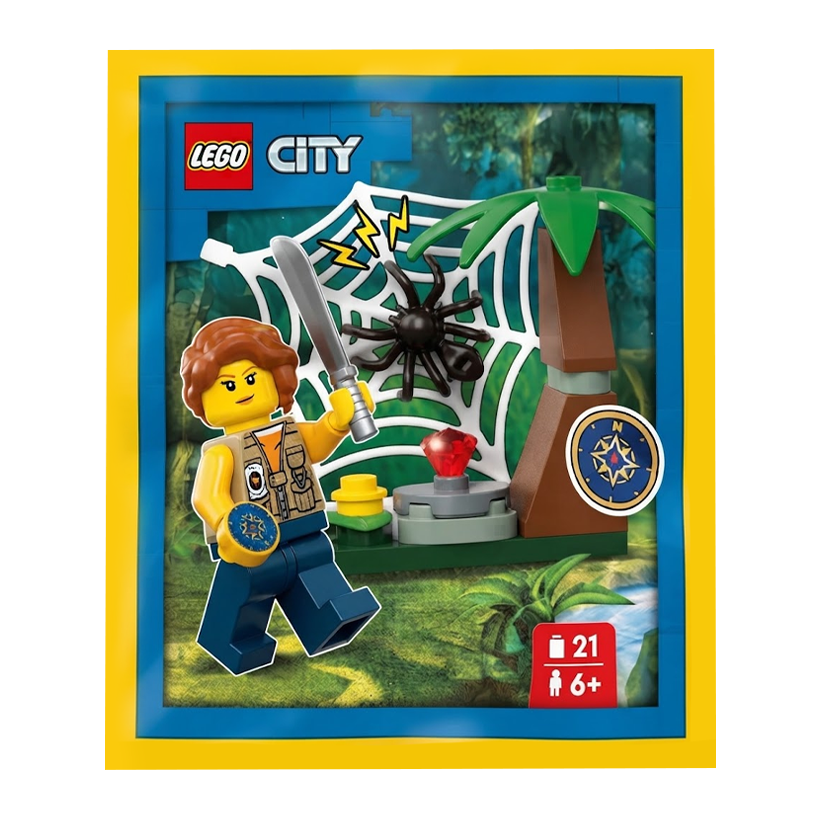 Конструктор Lego Фигурка Jungle Explorer Paper Bag City 952410 cty1766 Новый - Retromagaz