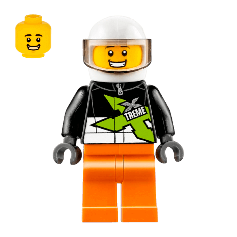 Фігурка Lego Race 973pb1893 Xtreme Stunt Truck Driver City cty0698 Б/У - Retromagaz