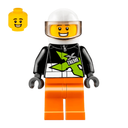 Фігурка Lego 973pb1893 Xtreme Stunt Truck Driver City Race cty0698 Б/У - Retromagaz